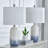 23.5" Chanise Ceramic Table Lamp For Living Room/Bedroom