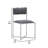 Aleko 18'' H Faux Leather Upholstered Metal Side Chair-97134146