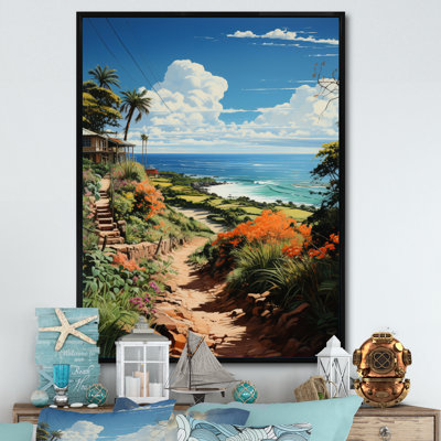 «Aliaskar Coastaltropical Tropical Paradise Pastoral II», reproduction sur toile