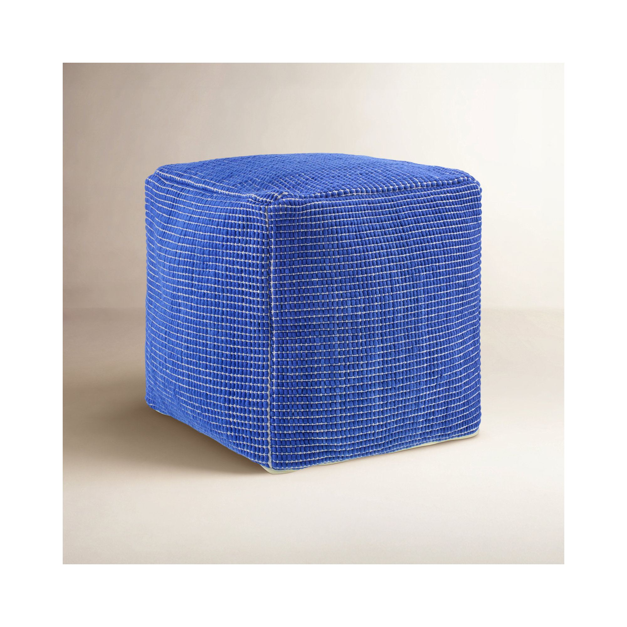 Waverly Pouf, Blue