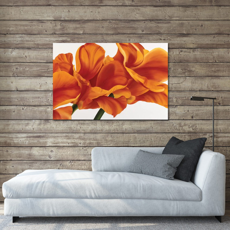 Fancy Flower II by - Unframed Graphic Art, 16" H x 24" W x 0.25" D