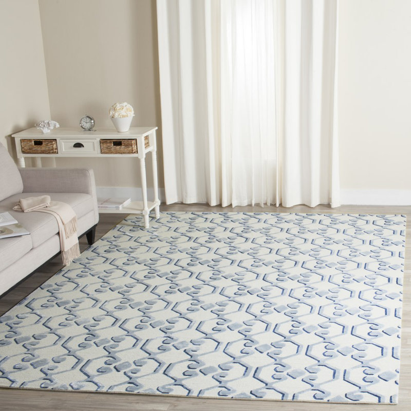 Tapis en cuir et viscose tissés à la main Sevastopol, Rectangle 9 pi x 12 pi