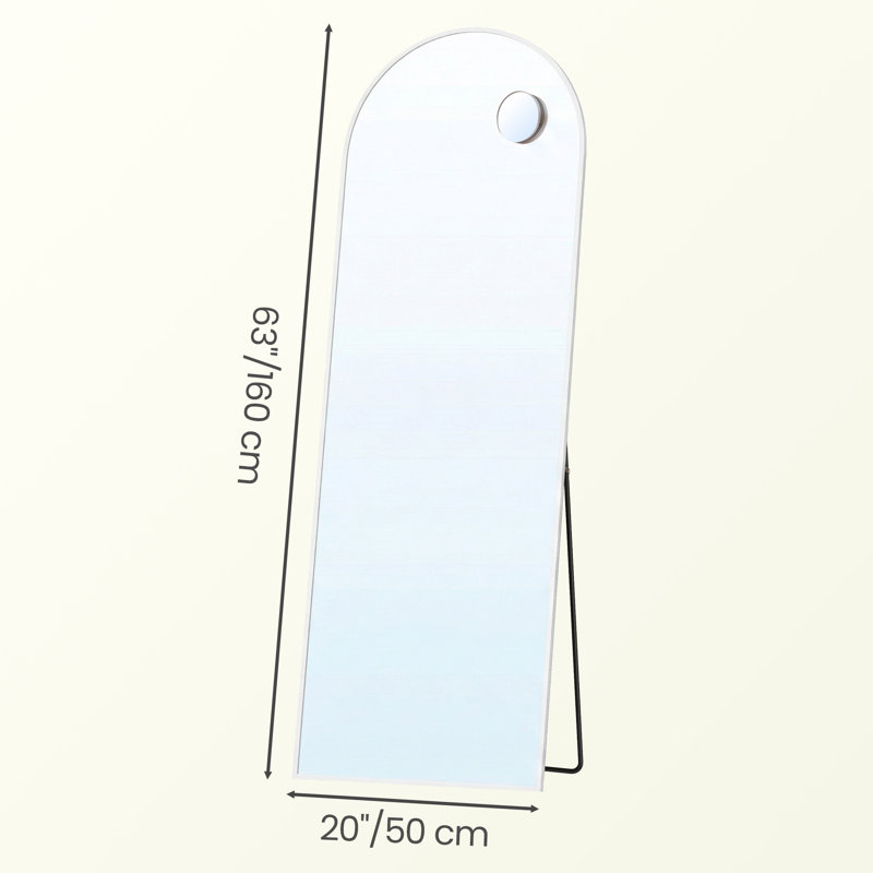 Rectangle Mirror, 160cm x 60cm, White