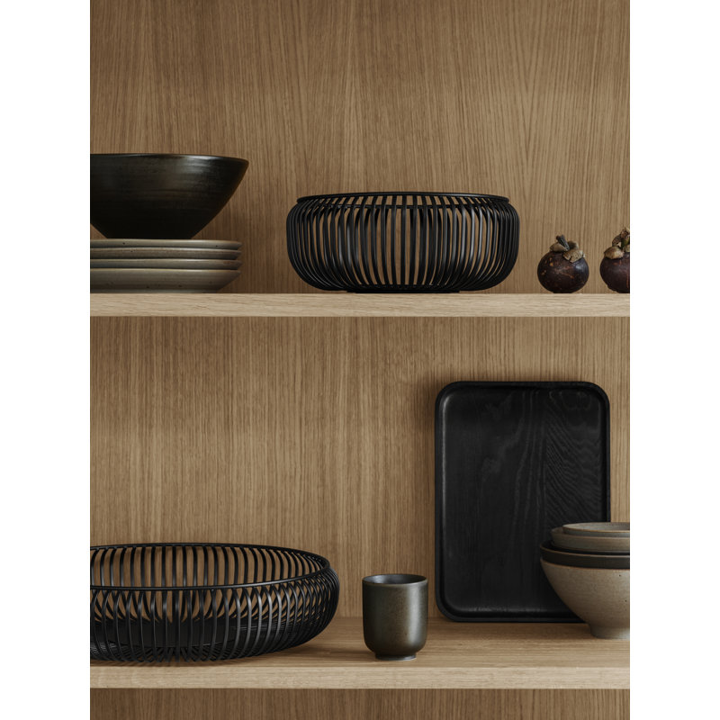 OKU rectangular tray, H 0,80 po x l 7,90 po x P 10,80 po, Noir