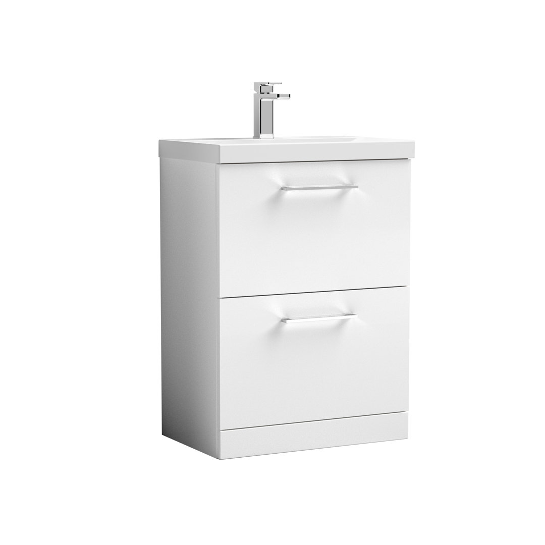 B&Q - 600 Fs 2-Drawer Vanity & Basin 3 - Image 2