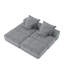 Canapé modulaire surdimensionné moderne avec repose-pieds et sièges multiples, coussins moelleux, combinaison de bricolage-114309582