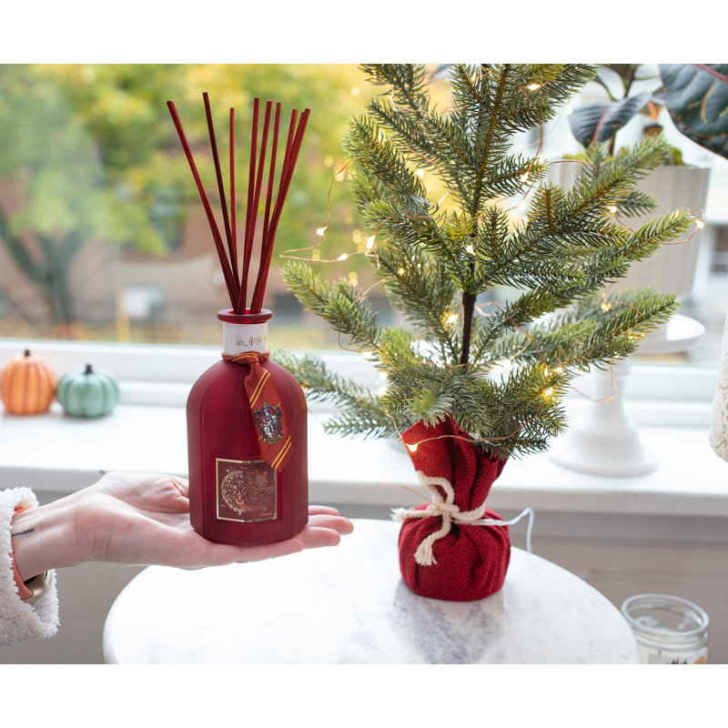 Gryffindor Red Glass Reed Diffuser with Cinnamon Scent