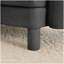 Repose-pieds Lucas - polyester - gris foncé-737119518