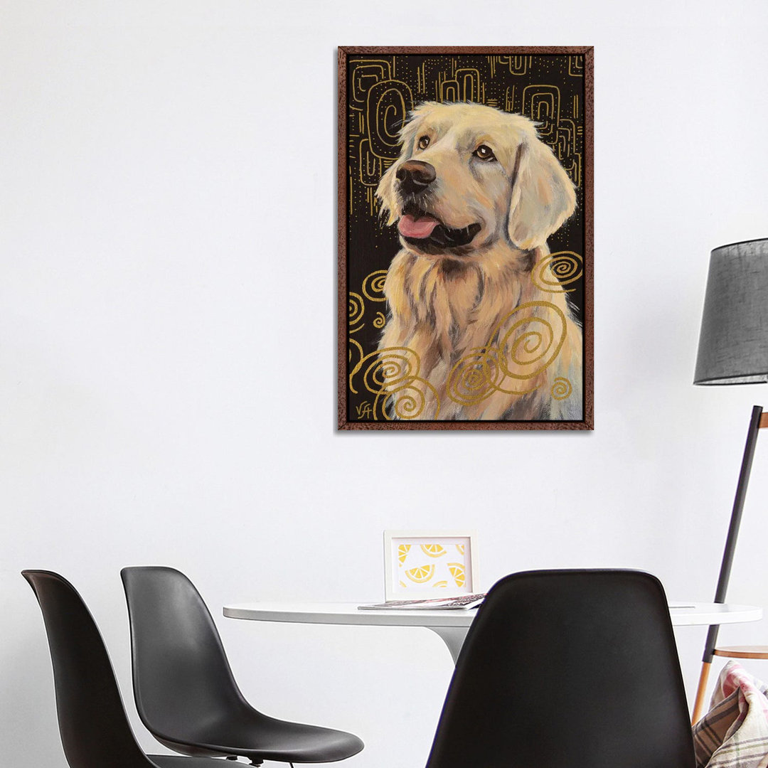 Gold Retriever von Alona Vakhmistrova - Galerie-verpackte Leinwand Giclée auf Leinwand