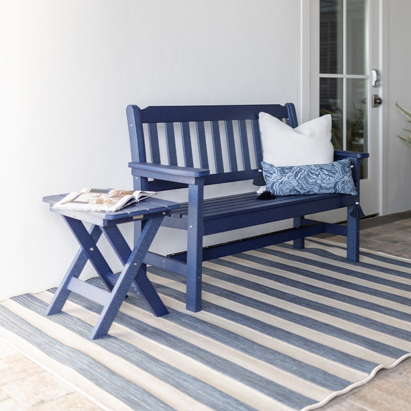 Banc de jardin Berlin Gardens, Aruba Blue/Antique Mahogany