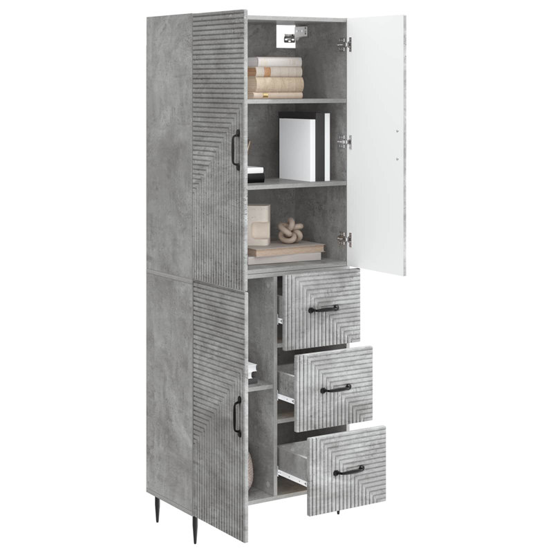 Storage Cabinet, Concrete Grey