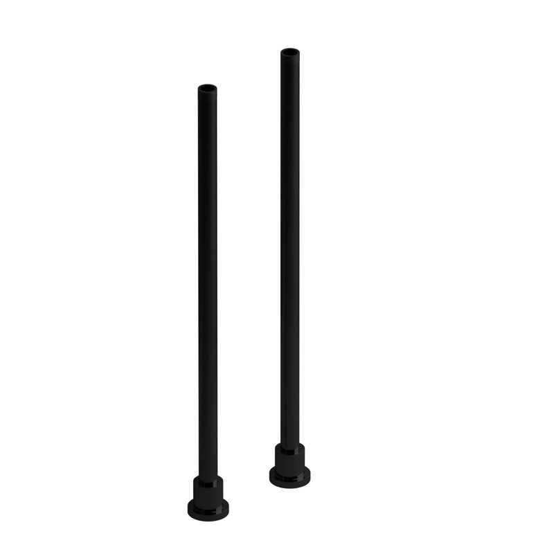 Paire de montants pour plancher 26,25 ", Noir