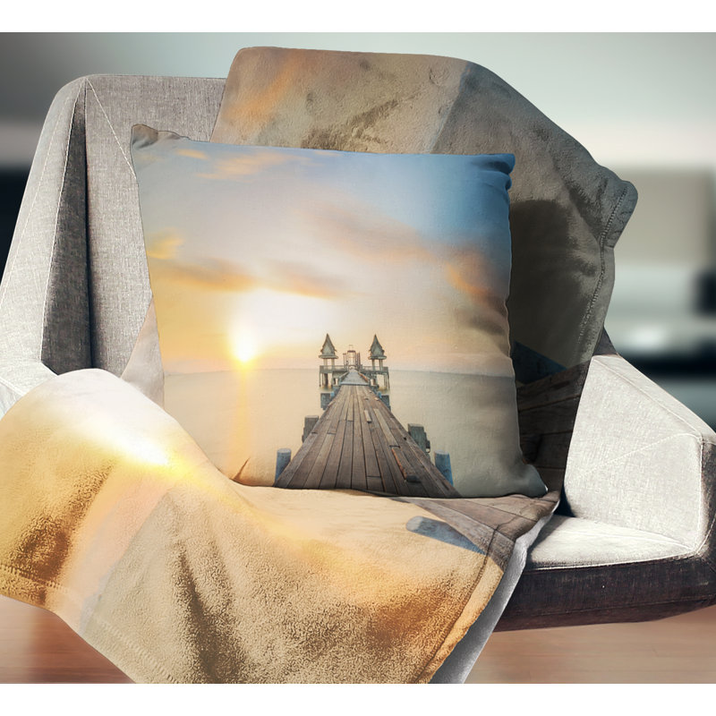 Landscape Throw Pillow, 16" x 16", Throw pillow