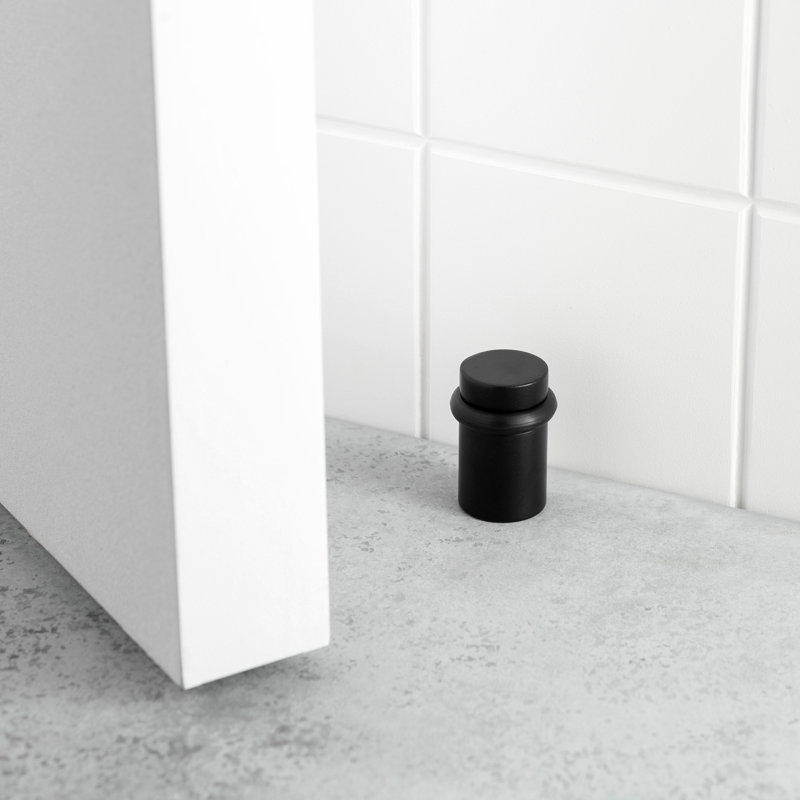 Butoir de sol en laiton, Noir, H 2 po x l 1,15 po x P 1,15 po