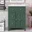 Armoire de lavabo de salle de bain 24 po, conception moderne avec lavabo en céramique - 2 tiroirs + porte à fermeture en douceur pour les petites salles de bain-588968493