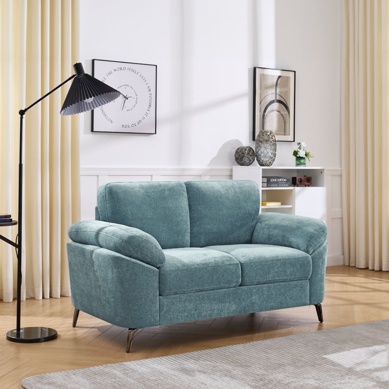 Debborah 2 Seater Chenille Sofa, Teal