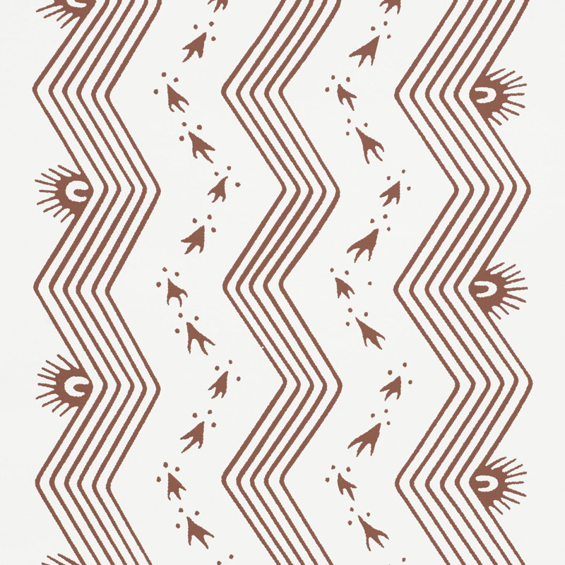 Nauset Stripe Wallpaper, Sienna