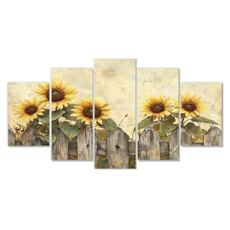 Drusy - tournesols, art mural - Traditiona, décoration murale diamant