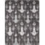 Tapis gris en laine noué à la main Hunterstown Ikat-23770491