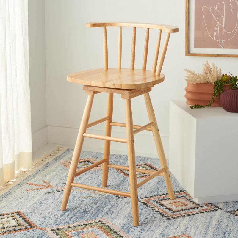 Tabouret de comptoir pivotant Ray, Naturel