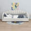 Lit de jour avec tiroirs de rangement et lit gigogne extensible avec lumières DEL-1712440336