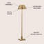 Lampe sur pied 60 po en métal Filkins-28848096