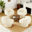 Fauteuil demi-tonneau rembourré rembourré avec coussin-686820944