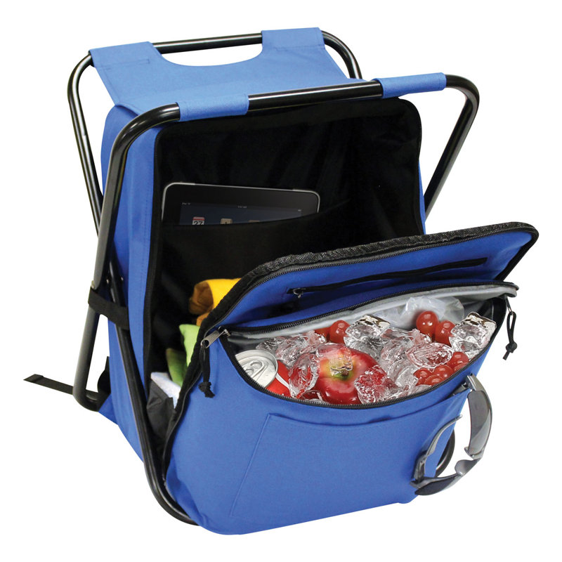 Refroidisseur à sac à dos 12 peut-être assis, Bleu