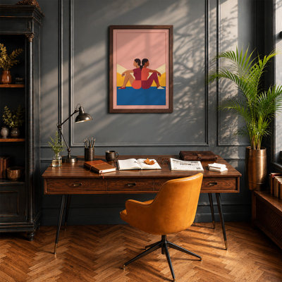 Back to Back Modern - Framed Print