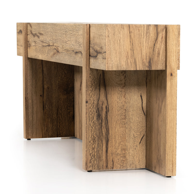Bingham 78.75" Console Table, Rustic Oak