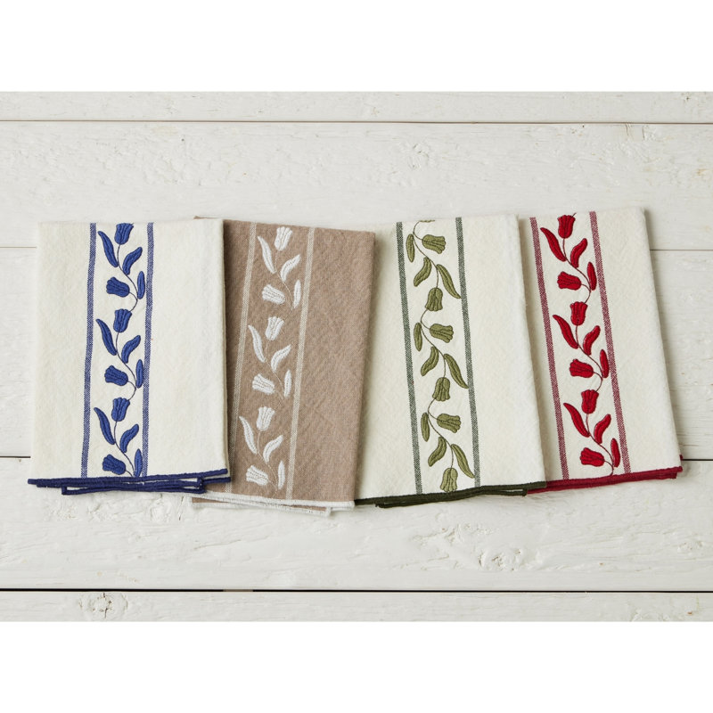 Dinner Napkins Tulip, Merlot Red