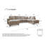 Lofty Lilly 8 seater Corner Sofa Bed-92302266-92302265