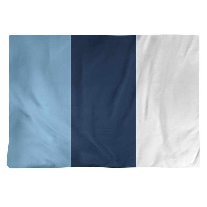 Récapitulatif de 18 po North Carolina, Bleu bébé / bleu marine, Polyester sergé