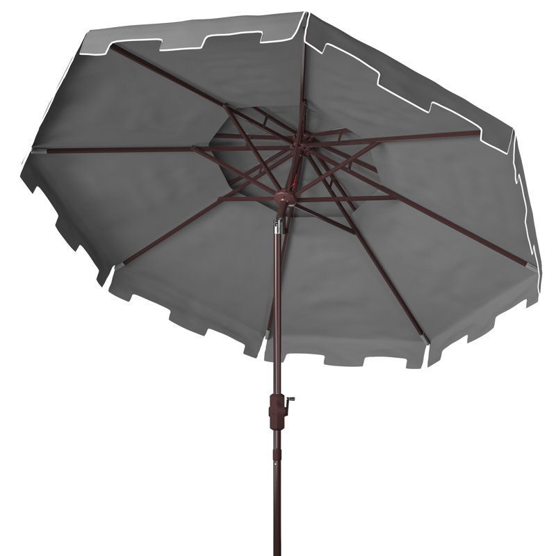 Parasol de plage 8,5 pi Towerside, Gris / blanc