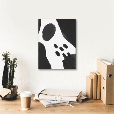 «Abstract Tidepool 2 Black» par Danhui Nai, art mural sur toile