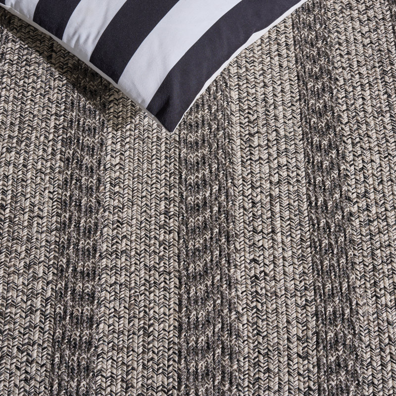 Braided 265 Hand Woven Performance Machine Washable No Pattern Rug, Rectangle 3' x 5'