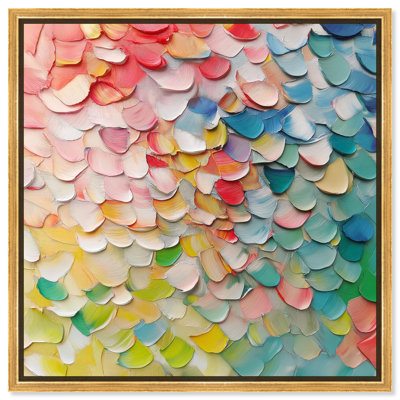Colorful Fish Patterns II Canvas Modern Abstract Art by Art Remedy
