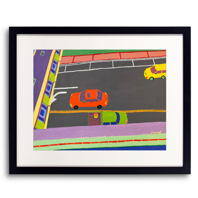 Looking Out The Window On Fort Harrison Avenue Print by Sue Graef