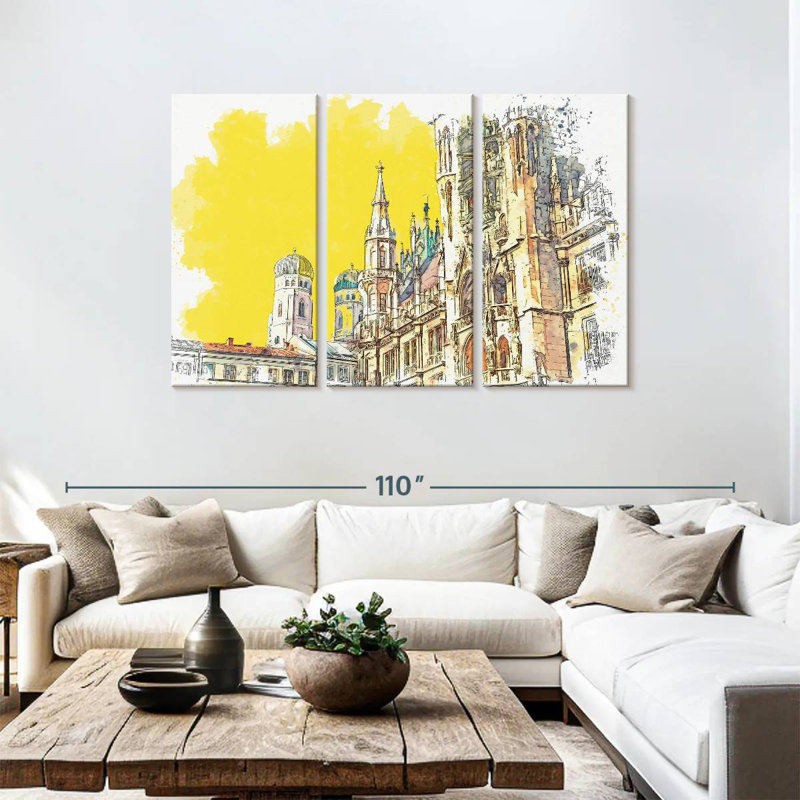 Munich Lilie, 48" H x 74" W