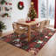 Tapis de Noël lavable - Tapis antidérapant, doux, à poils courts, résistant aux taches pour le couloir, la lessive et la cuisine (rouge)-1647448229