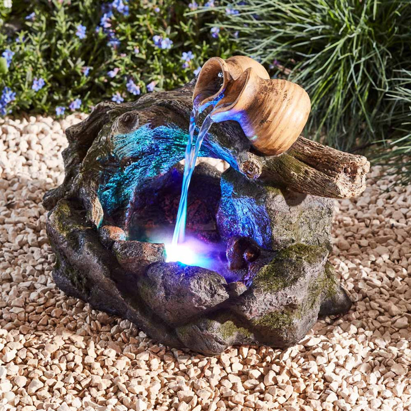 Dakota Fields 3L Weather Resistant Poly Stone Fountain