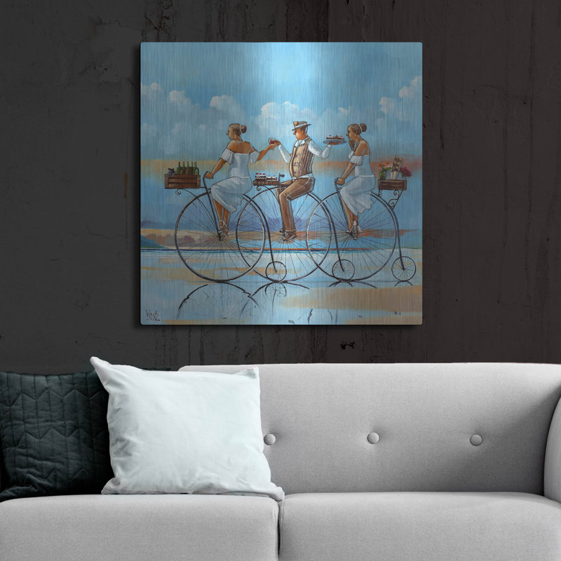 Art mural en métal Winston Porter «Joy Ride IV» par Ronald West, H 36 po x l 36 po