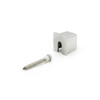 FHC CRVG7WCPS V-Cut 11-Cap Capuchons d'extrémité à fixation murale - Acier inoxydable poli