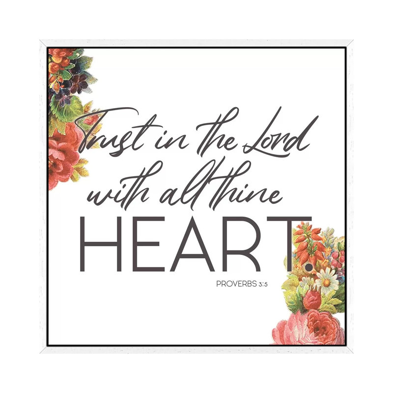 All Thin Heart by Jace Grey - Print on Canvas, White Framed, 66.04cm H x 66.04cm W x 3.81cm D