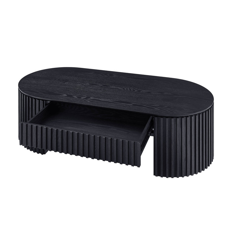 Lennon ovale avec base robuste, Black