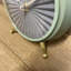 Analogue Metal Quartz Movement / Crystal Tabletop Clock in Green