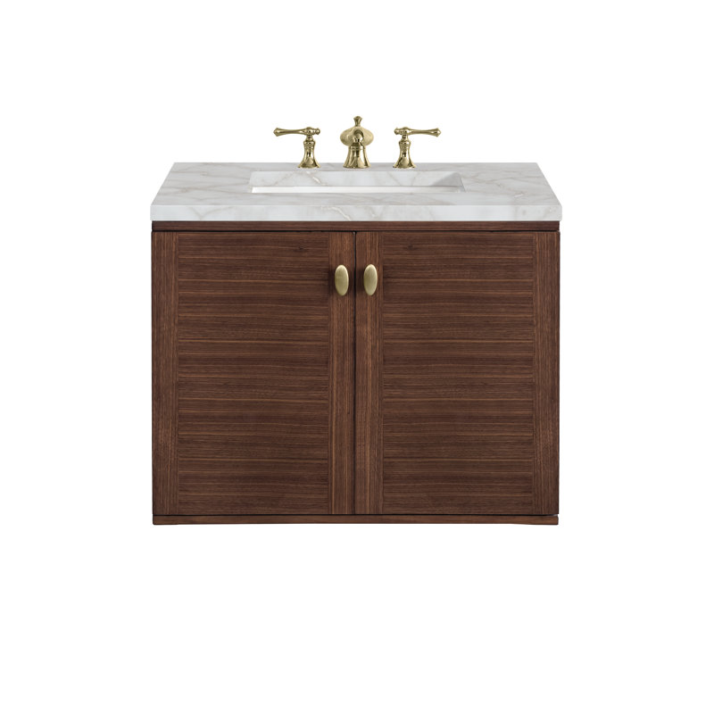 Amberly 30'' W Single Vanity, Victorian Silver, 8" Widespread