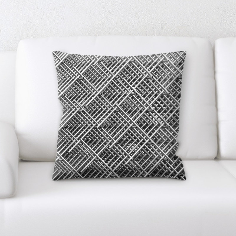 Coussin décoratif grille