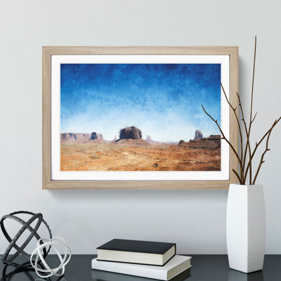 View of Monument Valley in Arizona - Picture Frame Graphic Art