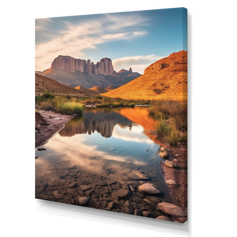 Texas Big Bend National Park, impression sur toile, H 40 po x l 30 po x P 1,5 po, Toile tendue